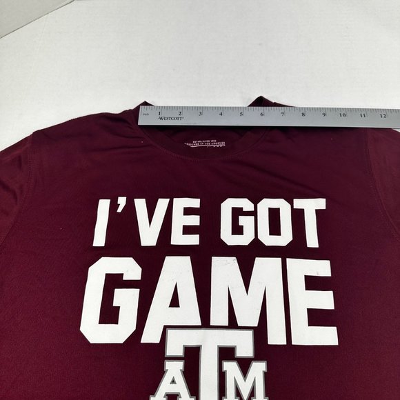 Colosseum Youth Size Large 16-18 Tee Shirt Short Sleeve Texas A And M Red New - Picture 7 of 12